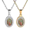 Chaînes Femme Religieux Vintage Style Guadalupe Église Catholique Vierge Marie Amulette Pendentif Collier Ornement337i