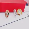 New V Gold Gypsophila ring Full Diamond High Carbon Diamond Love Ring Three Row Diamond Couple Ring Net Celebrity Model239Q