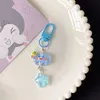 Keychains Lanyards Cute Mood Cloud Star Keychain Girls Cartoon Kawaii Key Chain for Women Couple Children Charms Kpop Jewelry 231204