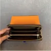 Designer Wallet M60017 Leather Wallet Women Zipper Long Card Holders Coin Purses Woman Shows Exotic Clutch Wallets AAAA