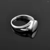 Cluster Rings 10pcs/lot Cremation Ring For Ashes Holder Memorial Stainless Steel Eternity Finger Jewelry