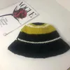 Berets Striped Knitted Beanies Hats For Women Colorful Handmade Crochet Skullies Cap Famela Winter Warm Caps Bonnet