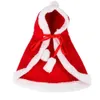 Vêtements pour chiens Chat Noël Cape à capuche Cape Costume de Noël pour animaux de compagnie Chat Santa Outfit Chiot Chaton Année Vêtements Cosplay Robe pour la fête de Noël 231205