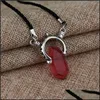 Pendant Necklaces Devil May Cry 5 Necklace Dante Vergil Red Blue Crystal Movie Jewelry Drop Delivery Jewelry Necklaces Pendants Dhtbg