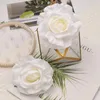 Dekorativa blommor kransar 30 st/12 cm Big White Rose Artificial Silk Flower Heads Diy Scrapbooking Wedding Home Party Cake Decoration Fake Flowers Wreath 231205