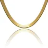 HipHop Mens Herringbone Chains Blade Chain Gold Necklace Rock Chunky Chain Boys Rapper NightClub DJ Jewelry Accessories222n