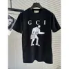 T-shirts Mens Brand Designer Tee 2023 Italian Letter Summer Tees T Shirt Classic Fashion Black White Men and Women qucci Short Sleeve Gucciism GG GC 15 S