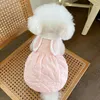 Vêtements pour chiens Chat d'hiver Petite robe Costume de chiot Yorkshire Terrier Poméranie Shih Tzu Caniche maltais Bichon Vêtements pour animaux de compagnie Manteau chaud