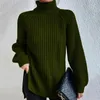 Maglioni da donna C. Pull a col roule pour femme haut ajuste pulls de loisirs tricots doux pour femme nouveau S mode 231205
