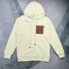 Men's Hoodies Sweatshirts Black Hoodie Zip Up Designer Sweatshirt Spring Autumn White Coat Embroiderys to 2xl