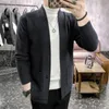 Kurtki męskie Cardigan en tricot de poche pour hommes decontracte lettre couleur czysty marki de createur de tryb pull cardigan veste s-3xl pour hommes 231205