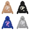 Män hoodies grafisk sp der ung thug spindel hoodie män kvinnor skum tryck webb grafisk rosa tröjor tröjor överdimensionerade designer