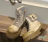 designer Vintage wash color to make old ankle boots Girl cowboy boots New leather