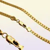 Halskette 5mm 18K Gold plattierte Ketten Halsketten Men039s Hip Hop -Kette Schmuckgeschenke Party2971705