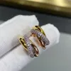 Designer Silber Gold Farbe Trinity Halskette Ohrring Ring Frauen Buchstaben trendige Straße Damen Anhänger Halsketten Damen Ketten Luxusschmuck