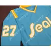 Personalizado GILLES MELOCHE 27 CALIFÓRNIA GOLDEN SEALS HÓQUEI JERSEY NOVO Top Costurado S-M-L-XL-XXL-3XL-4XL-5XL-6XL