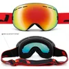 Skidglasögon Ski Goggles Winter Snow Sports Goggles med anti -dimma UV -skydd för män Kvinnliga ungdomar utbytbara lins - Premiumglasögon 231205