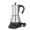 6コーヒーカップCoffewareセットエレクトリックガイザーMoka Moka Maker Coffee Macher Espresso Pot Expresso Percolatorステンレス鋼Stovetop 260N