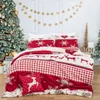 Bettwäsche-Sets Weihnachten Rentier Bettbezug Urlaub Doppel Queen King Set mit Kissenbezug Single Twin Full Bettwäsche für Kinder Erwachsene 231204