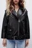 Women's Jackets 2023 High-quality Motorcycle Leather PU Imitation Loose Jacket For Men And Women Couples