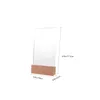 Decorative Plates Flyer Display Holder Acrylic Stands For Book Frame Diploma Rack Sign With Base Pocard