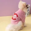 Abbigliamento per cani di qualità Abbigliamento per cani firmato Inverno Caldo maglione per animali domestici Dolcevita Cappotto in maglia Gatti spessi Abbigliamento per cuccioli255y