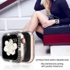 YIFILM Custodia con diamante per Apple watch 8 7 41mm 45mm 44mm 40mm 42mm 38mm Accessori Bling Custodia protettiva per paraurti serie iWatch 8 3 4 5 6 se