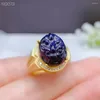 Cluster Rings KJJEAXCMY Fine Jewelry 925 Sterling Silver Inlaid Natural Sapphire Men Adjustable Ring Male Support Test Selling