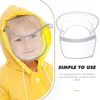 Raincoats Rain Jacket Raincoat Hat Face Protector Plastic Transparent Visor