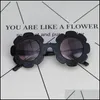 Fashion Sunglasses Frames 5Pcs/Lot Cute Sunflower Children Kids Uv400 Sunglasses Fashion Baby Girl Anti-Traviolet Outdoor Travel Glass Dhh7R