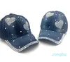 Casquettes de baseball de haute qualité cool denim casquette de baseball strass hip hop réglable snapback chapeau gorra pour les femmes