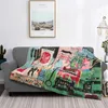 Blankets Basquiat Famous Graffiti Blanket Flannel All Season Multi-function Soft Throw For Bedding Couch Quilt150U