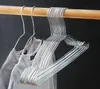 Hangers Racks 5 Pcs 40cm Stainless Steel Coat Hanger Household Hanging Cloth Rack Thick Thickened Large Size Cool Drying Clothes Hanger 231205