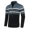 Pulls à capuche pour hommes sweats hommes pulls vestes automne hiver manteaux chauds lâche fermeture éclair col roulé haut imprimé 231204