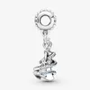 100% 925 srebrne eleganckie eleganckie księżniczki Dangle Charms Fit Oryginalny europejski urok bransoletki moda Women Wedding Engagement Jewe158e