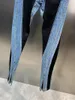 レディースジーンズ2023年秋の小さな足のタイトな脚スリムデニムスプレッチブラックデザインパンツ