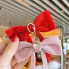 Hair Accessories Grip Bow Tassels Autumn Chinese Year Hairpins Bowknot Barrettes Clips Children