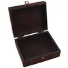 Ahşap Vintage Kilit Hazine Göğüs Mücevher Depolama Kutusu Düzenleyici Yüzük hediyesi251D
