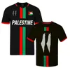 Men's T-shirts 2024 Palestino Soccer Jerseys Palestine National Team Jimenez Benitez Cortes Home Red White Away Black Short Sleeve Oelp