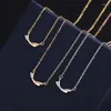 Pendant Necklaces Fashion Sier Plated Cute Dolphin Statement Necklace Cubic Zirconia Whale