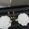 Gioielli di design Orecchini a trifoglio placcati in oro 18 carati da donna trionfi Orecchini a bottone Diametro da donna Orecchino semplice per regalo di Natale
