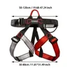 Imbracature da arrampicata Imbracatura Cintura di sicurezza da roccia regolabile Mezzo corpo da lavoro per avventure all'aria aperta 231204
