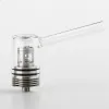 Motar Quartz Wax Vaporizer Wickless Atomizer Coil-less Tank Glass Pipe 510 Thread Kit Rigs Dabber Tool Long Mouthpiece Cap BJ