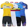 2022 Colombie Cyclisme Jersey Jersey Bike Shorts Bib Set Ropa Ciclismo Hommes VTT Chemise Été Pro Vélo Maillot Bas Vêtements264i