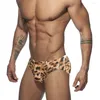 Shorts pour hommes WF68 Summer Beach Tight Sexy Tiger Motif Taille basse Hommes Maillots de bain Slips de bain Trunks Bikinis Piscine Maillots de bain