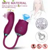 Sex Toy Massager Powerful Dildo Rose Vibrator Adult Toy Women's G-spot Finger Swing Clitoral Nipple Suction Cup Vacuum Stimulator