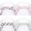 Cushion Decorative Pillow 2 2 Meter Baby Bed Bumper Infant Braid Cot Cradle Cushion Knot Crib Protector Room Decor191P