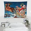 Banner Flagi Wesołych Świąt Flaga Elk Elk Flag Banner Santa Claus 90x150cm 100D druk poliestru z obu stron z powrotem do tyłu 231205