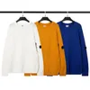 SS23 CP8891 Höst- och vinterns nya Micro Transparent Lens Pullover Stand Up Neck Half Zipper Sticked Woolen tröja M-XXL