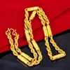 Collana personalizzata Hiphop Collana personalizzata in oro giallo 18 carati con corda piena stile geometrico per uomo247P